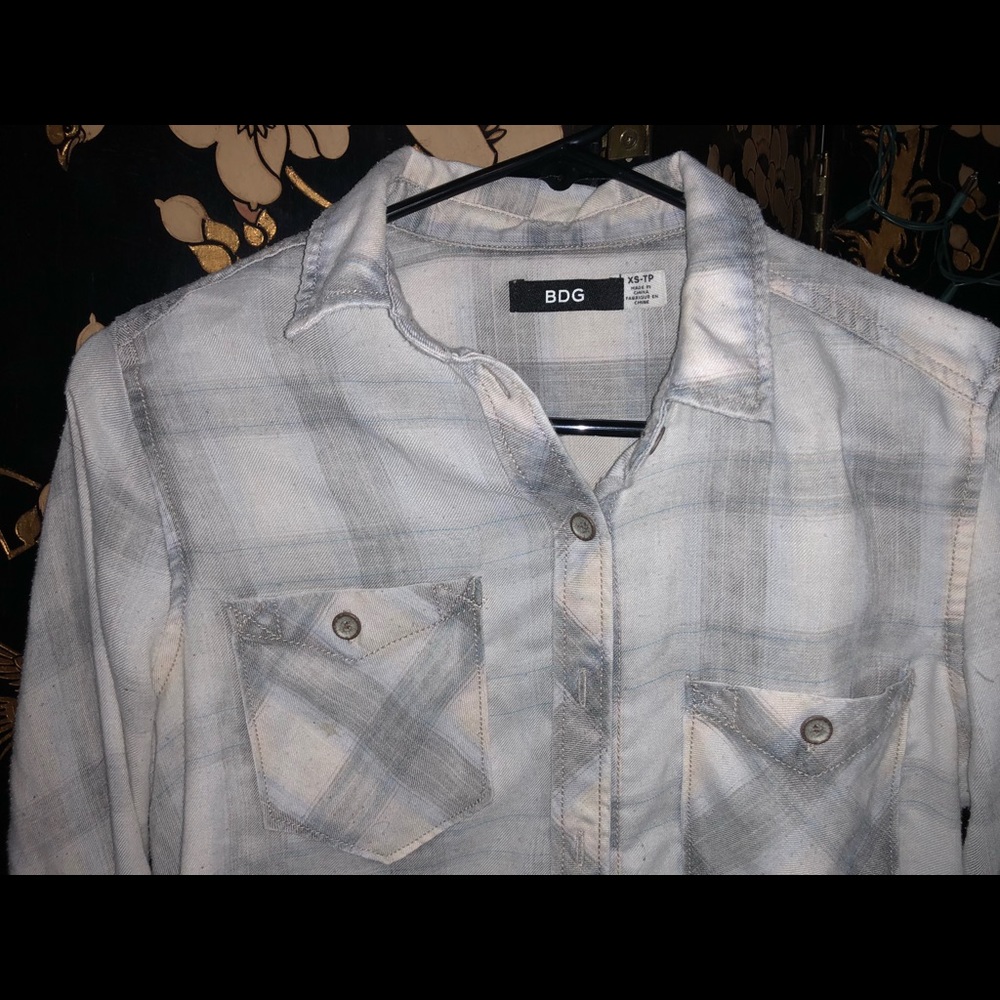 Pastel color flannel bought from Urban Outfitters